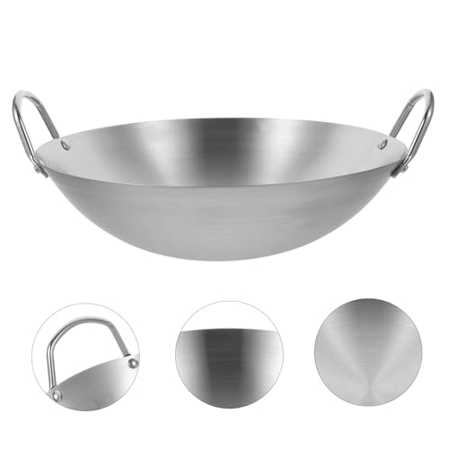 Wok de acero inoxidable para cocina tradicional miniatura 7