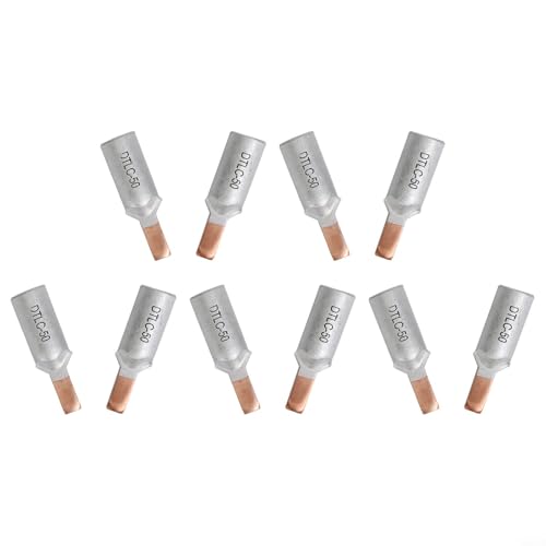 DTLC Lot de 10 bornes de câble en cuivre et aluminium pour fils de 35 mm² et 50 mm², bornes pour installations électriques (DTLC-50)