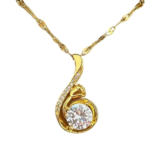 Collier doré femme chaîne de clavicule en acier un cadeau mémorable pour elle