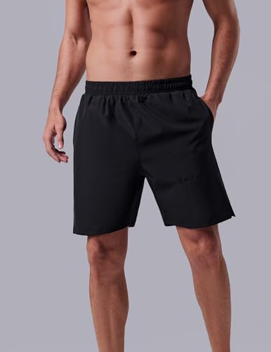 3 Pack: Men's 7" Running Shorts with Compression Liner Pockets, Athletic 2 in 1 Shorts for Workout Gym Quick Dry4