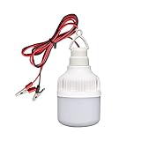 Electronic Spices 12V DC Solar LED High Brightness Bulb with clips (Crystal White) Light Bulbs