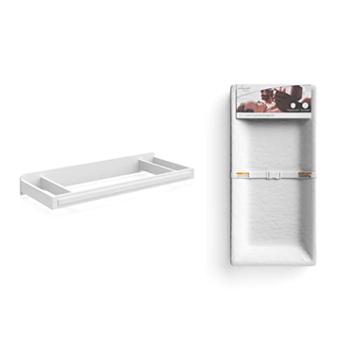 Image of Storkcraft Universal Changer Topper with Nest 4-Sided Contoured Changing Pad - White