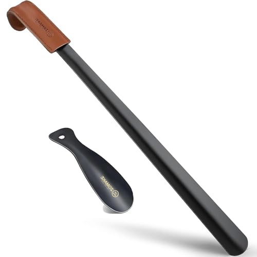 Image of ZOMAKE Long Shoe Horn for Seniors Men,Metal Shoehorn Long handle for Boots, Shoe Spoon Helper