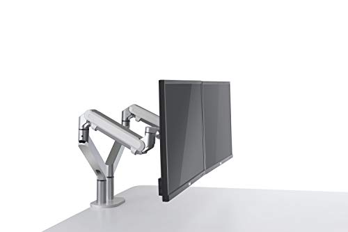 Support écran multidirectionnel double bras Alba Jamy ergonomique bureau - 2