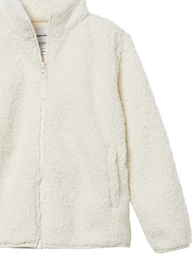 Image of Amazon Essentials Girls and Toddlers' Sherpa Fleece Full-Zip Jacket, Fleece Lined