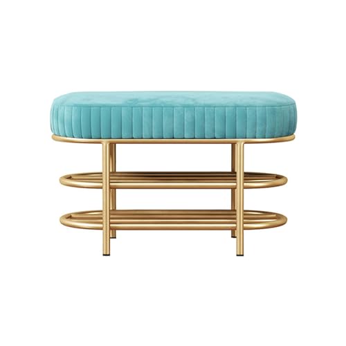 Banc pour l'entrée et la chambre : range-chaussures moderne bleu
