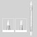 Dual Tipped Silicone Carving Dotting Pen Nail Art Tools Manicure DIY Nail Art Brush Dotting Tools for Home Salon Gel Manicure Tools(transparent)