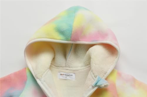 Image of Mud Kingdom Boys Girls Polar Fleece Jacket with Hood Winter Thick Warm Outerwear Funny Cartoon