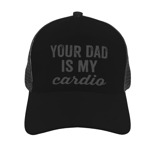 Your Dad is My Cardio Unisex Mesh Baseball Caps - Classic Adjustable Hat3