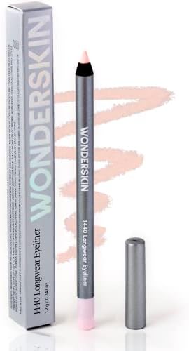 Wonderskin 1440 Longwear Waterproof Eyeliner Pencil, Pink Pencil Eyeliner, Smudge Proof Eye Liner (Icing)