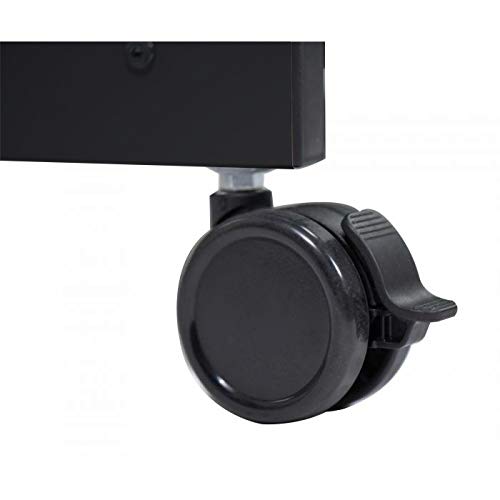 Stand Up Desk Store 3-Shelf Rolling Desk Return Side Desk Organizer And Bookcase On Wheels #TOP4