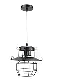 [Décoration d'intérieur exquise] – Ce lustre en cage d'art industriel vintage en fer est non seulement beau et durable, mais ajoute également une touche exquise à votre décoration d'intérieur.