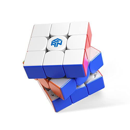 GAN 12 Maglev Cubo Magnético Mágico 3x3 Stickerless,Speed Cube con 84 Imanes/7 Niveles de Magnéticas/6 Niveles de Elasticidad,Rompecabezas Profesional Adultos y Niños