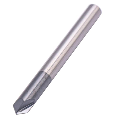 Image of BestParts 5pcs High Performance Solid Carbide End Mill, Chamfer Mill - Single End - AlTiN Coated, 2 Flute, 90 Chamfer Angle, 3 /16 inch Cutting Diameter, 3 /16 inch Shank Diameter, 2 inch Overall Length