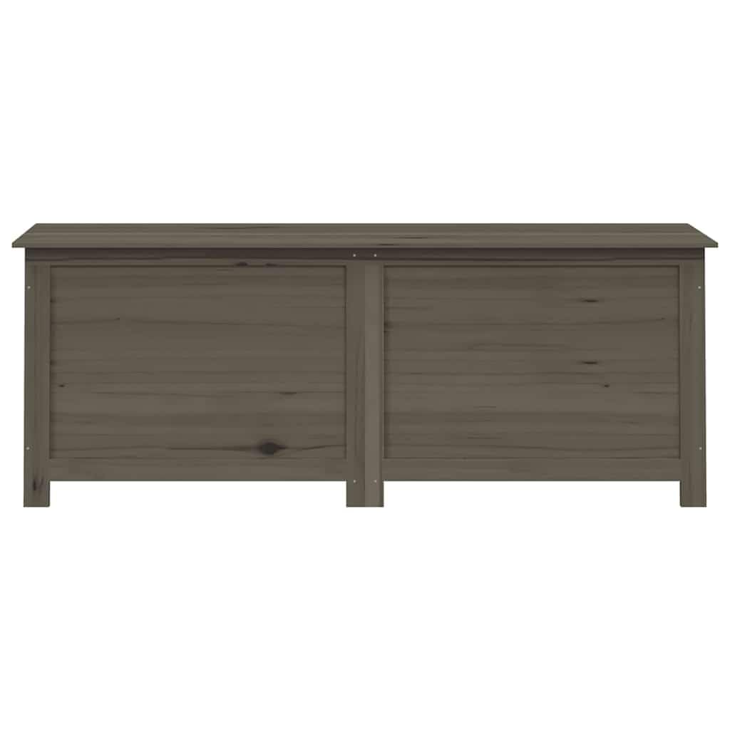 Outdoor-Kissenbox Anthrazit aus massivem Tannenholz 150x50x56 cm Stauraum Truhe für Garten Auflagen Kissen Aufbewahrung wetterfest Balkon Terrasse