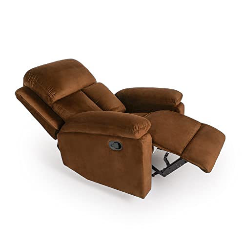 Wakefit Stargazer Rocking & Revolving Single Seater Recliner (Velvet Fabric, Amber) Price History