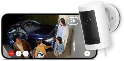 （09:00時点） Ring Outdoor Cam Plus Plug-In (リング アウトドアカム プラス 電源アダプターモデル) | 24時間連続録画対応* のハイエンドモデル | 2K ビデオ 360万画素 高精細 | カメラ視野角対角160° | ナイトビジョン | Ring Home プラン30日間無料体験付き - ホワイト