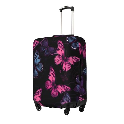 Butterfly Print Luggage Suitcase Covers Elastic Washable Luggage Protector Luggage Covers For Suitcase2