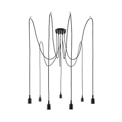Paulmann 50390 Lámpara colgante Neordic Ketil 7 llamas negro Cover