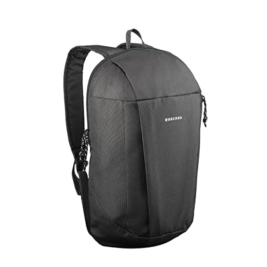 Quechua Arpenaz, Wanderrucksack, 10 l, Schwarz/Carbon Grau (Schwarz) - FBA_Quechua