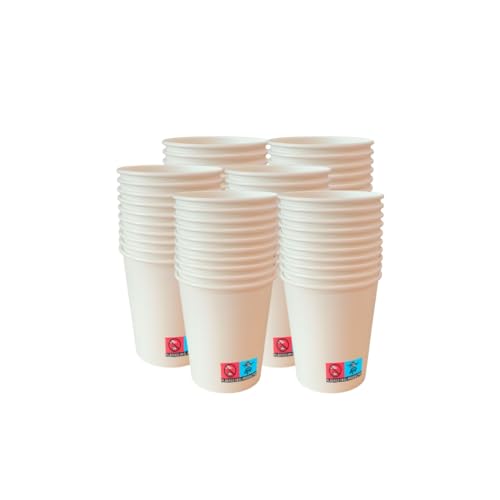 AC ALL CATERING 1000 Vasos Desechables de Café Para Llevar   Vasos Cartón para Servir el Café, el Té, Bebidas Calientes y Frías (4 oz   120 ml, Blanco)