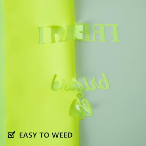 FUNKAKA Pacote de Vinil de Transferência de Calor Que Brilha No Escuro, Pacote com 9 Folhas de 12