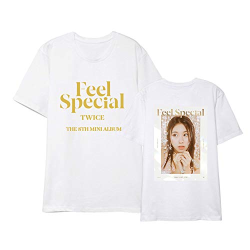 KPOP Twice Camisa de Manga Corta Casual T-Shirt Feel Special Impresión Tops Camiseta...