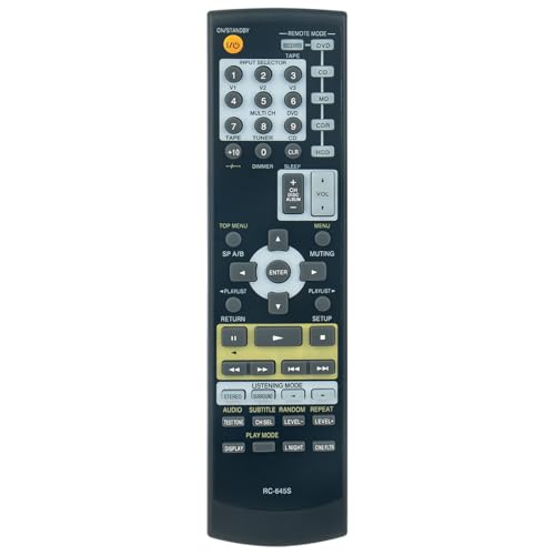 RC-645S Replacement Remote fit for Onkyo 5.1ch Home Theater System TX-SR304 TX-SR304E TX-SR404 TX-SR8440 TX-SR304S HT-S4100 SKF-360F SKC-360C SKM-360S SKW-460 DS-A1XP HT-S4100S SKF-360FL -  ALLIMITY, ZCM-RC-645S-E