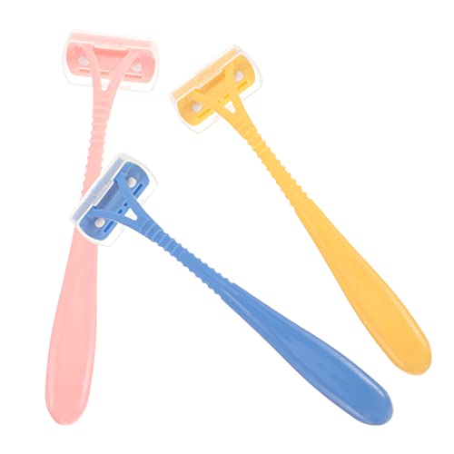 VICASKY Manual Hair Trimmer for Women 3pc Body Shavers Set Depilator for Women Body Shaver Leg Hair Razor Stainless Steel for Shower Use