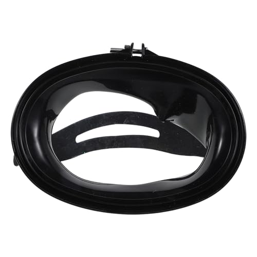 BESPORTBLE Gafas de Buceo para Adultos Lente Única HD Antivaho, Marco PP Negro y Vidrio Templado PVC, de Snorkel Resistente UV para Natación, Pesca y Deportes Acuáticos
