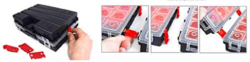 Organizer Sortimentskasten 4-14 Fächer Kleinteilemagazin Schraubenbox Werkzeugkasten Schmuckbox Schmuckkasten… – Bild 7