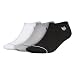 adidas Women's Originals No Show Sock (3 Pack), Medium, Black/Light Onix/White