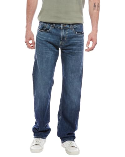 Relaxed Fit Dark Blue Jeans