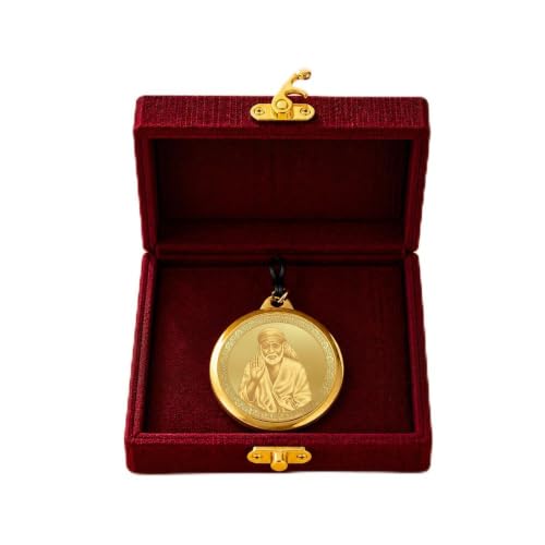 Image of DIVINITI 24K Gold Plated Double-Sided Religious Pendant with Premium Gift Box, Spiritual Locket for Men & Women, Devotional Jewellery for Gifting & Everyday Wear