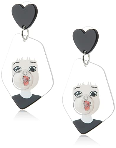 Boucles d'oreilles pendantes pour femme géométrique dessin animé bulle fille S925 argent aiguille personnalité mode boucles d'oreilles pour femme mariage Saint Valentin anniversaire anniversaire Noël Cover