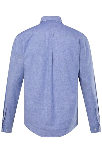 Chemise lin mélangé JP 1880 à col points boutonnés coupe modern fit - 5