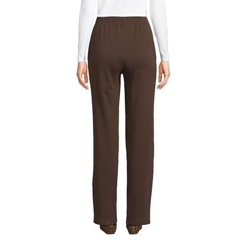 Lands' End Women s Sport Knit Pants Rich Coffee Tall Small2