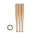 3X 18cm Mini Baseball Stand with Circles Stand Wooden Baseball Holder