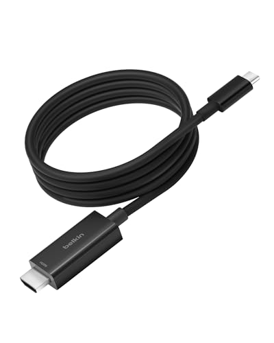 Ya en manzanajugosa.com: Belkin cable USB tipo C a HDMI 2.1 de 2 m, vídeo en 8K a 60 Hz o 4K a 144 Hz, HDR, HBR3, DSC, HDCP 2.2, para MacBook, iPad Pro y otros dispositivos USB-C 