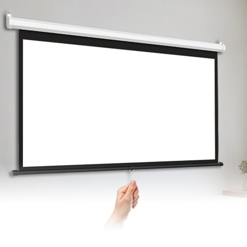 Pantalla Manual Proyector 60'' HD 16:9 con Bloqueo Automático miniatura 1