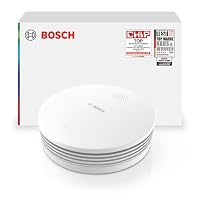 Bosch Smart Home Rauchwarnmelder II, Smarter Rauchmelder mit Sirene & App-Alarm, vernetzter Brandschutz im ganzen Zuhause, Apple Home kompatibel, einfache Montage, Controller II erforderlich – Ansicht 1