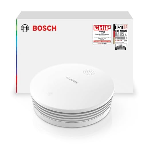 Bosch Smart Home Rauchmelder II, mit App-Funktion und austauschbarer Batterie, kompatibel mit Apple HomeKit