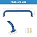 BiJun17 inch Metal Playground Handles,Monkey Bars Indoor Heavy Duty Ceiling Grab Bars for Indoor Outdoor Playgrounds Climbing Frames,Treehouses and Wall ladders (Blue Set of 6)