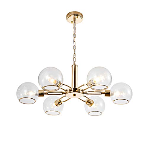 Lustre salle à manger LED anti-éblouissement en fer forgé pour repas confortables