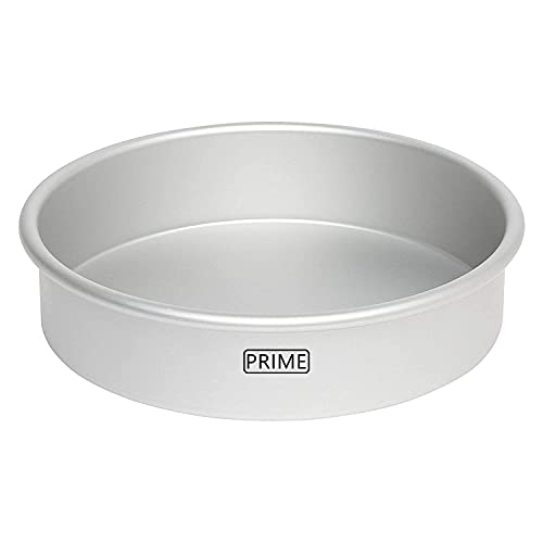 Image of Prime Bakers and Moulders Round Cake Baking Pan Aluminum Tin Mold for Oven (4,5,8,10 Inch)