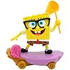 SPONGEBOB SQUAREPANTS Jelly Fishin Gliders - 5 in Spongebob Pull-Back Racing Toy with Action Net, Fast Motion & Undersea Adventure Play for Kids Ages 3+