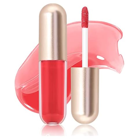 KISSIO Plumping Lip gloss,Glossy and Cool,Make Lips Plump and Moisturizing,Lip Gloss contains Peppermint and Beeswax,Cruelty Free,0.19 oz,05 Dogwood Cover