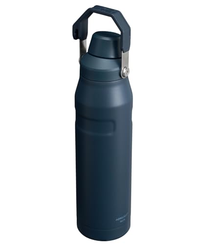 Image of Stanley IceFlow Fast Flow Water Bottle 36 oz | Angled Spout Lid | Lightweight and Leakproof for Travel and Sports | Insulated Stainless Steel | BPA-Free | Navy