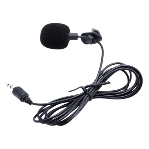 BEALIFE Micrófono Profesional Mini Mike con Clip Micrófono Externo con Cable de Solapa con Clip de Alto Rendimiento PC portátil Fácil Alto Rendimiento Fácil instalación Universal