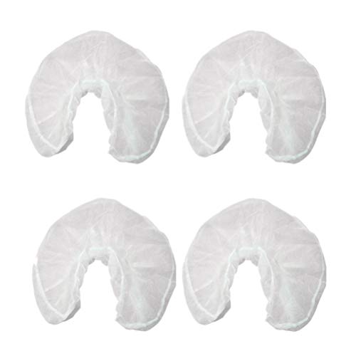 Panatiroy 50PcU字型使い捨て不織布ヘッドレストピローペーパービューティースパサロンベッドカバーマッサージフェイスクレードルヘッドレストカバー